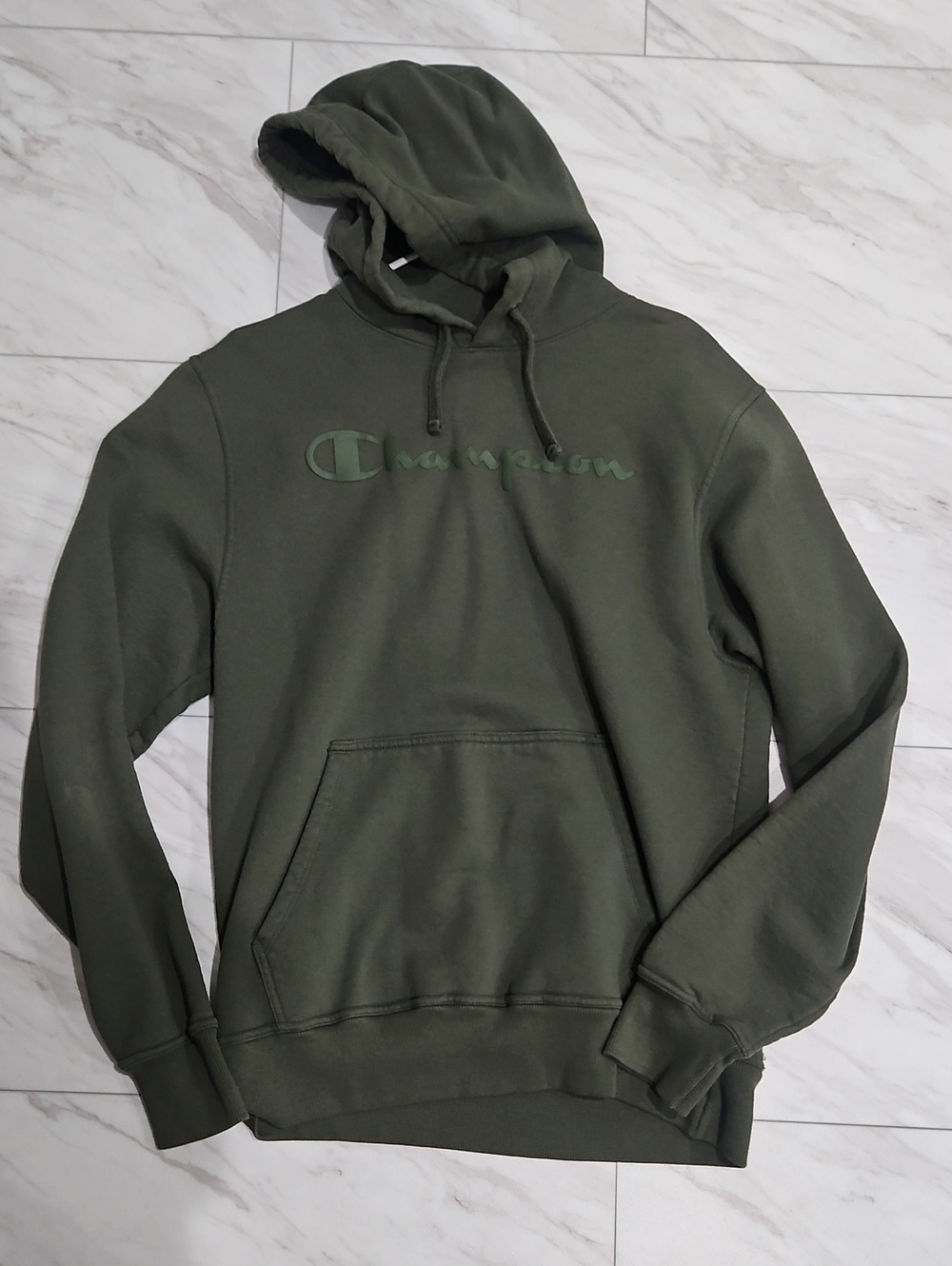 Champion Olive Green Pullover Hoodie